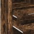 Aparador alto madera de ingeniería roble ahumado 30x42,5x124