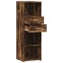 Aparador alto madera de ingeniería roble ahumado 40x42,5x124