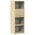 Aparador alto madera de ingeniería roble Sonoma 40x42,5x124