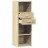 Aparador alto madera de ingeniería roble Sonoma 40x42,5x124