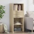 Aparador alto madera de ingeniería roble Sonoma 50x42,5x124