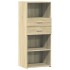 Aparador alto madera de ingeniería roble Sonoma 50x42,5x124