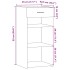 Aparador madera de ingeniería roble Sonoma 45x42,5x93