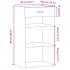 Aparador de madera de ingeniería roble Sonoma 50x42,5x93