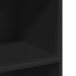 Aparador alto madera de ingeniería negro 70x41x124