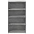 Aparador alto madera de ingeniería gris hormigón 70x41x124