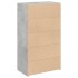 Aparador alto madera de ingeniería gris hormigón 70x41x124