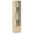 Estantería de madera de ingeniería roble Sonoma 40x36x189