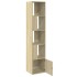 Estantería de madera de ingeniería roble Sonoma 40x36x189