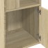 Estantería de madera de ingeniería roble Sonoma 40x36x189