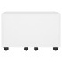 Mesa de centro madera contrachapada blanco 60x60x38