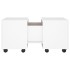 Mesa de centro madera contrachapada blanco 60x60x38