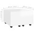 Mesa de centro madera contrachapada blanco 60x60x38
