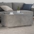 Mesa de centro con luces LED gris hormigón 90x50x40