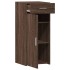 Aparador de madera de ingeniería roble marrón 40x42,5x93