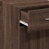 Aparador de madera de ingeniería roble marrón 40x42,5x93