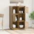 Aparador alto de madera maciza de pino marrón miel 74x35x117