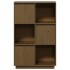 Aparador alto de madera maciza de pino marrón miel 74x35x117