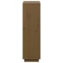 Aparador alto de madera maciza de pino marrón miel 74x35x117