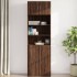 Armario de pared madera ingeniería marrón roble 70x42,5x40