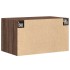 Armario de pared madera ingeniería marrón roble 70x42,5x40