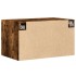 Armario de pared madera ingeniería roble ahumado 70x42,5x40