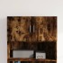 Armario de pared madera ingeniería roble ahumado 80x42,5x40