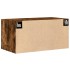Armario de pared madera ingeniería roble ahumado 80x42,5x40