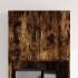 Armario de pared madera ingeniería roble ahumado 80x42,5x64