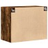 Armario de pared madera ingeniería roble ahumado 80x42,5x64