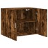 Armario de pared madera ingeniería roble ahumado 80x42,5x64