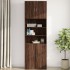 Armario de pared madera ingeniería marrón roble 80x42,5x64