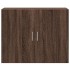 Armario de pared madera ingeniería marrón roble 80x42,5x64