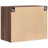 Armario de pared madera ingeniería marrón roble 80x42,5x64