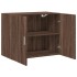 Armario de pared madera ingeniería marrón roble 80x42,5x64