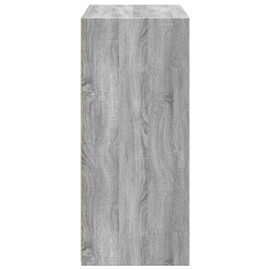 Aparador de madera de ingeniería gris Sonoma 70x41x93