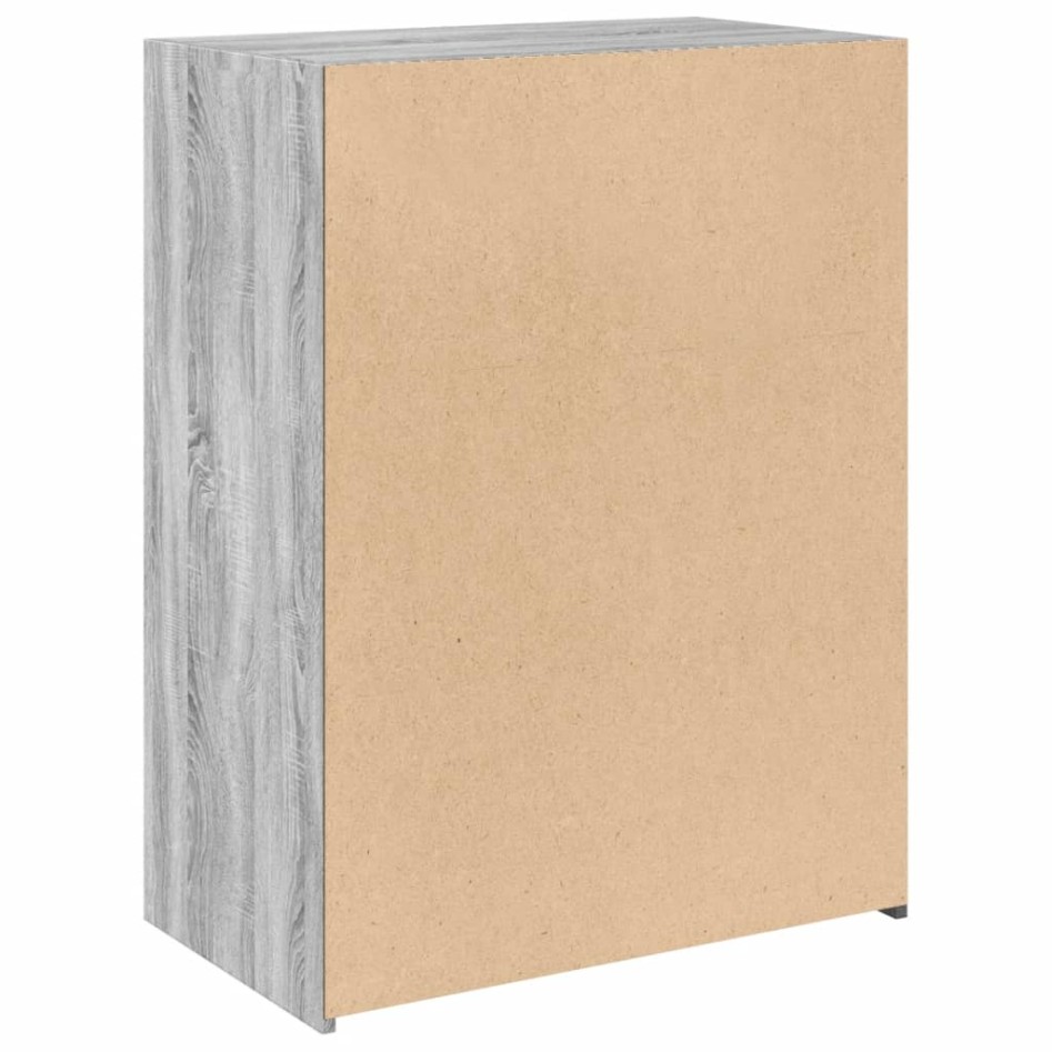 Aparador de madera de ingeniería gris Sonoma 70x41x93