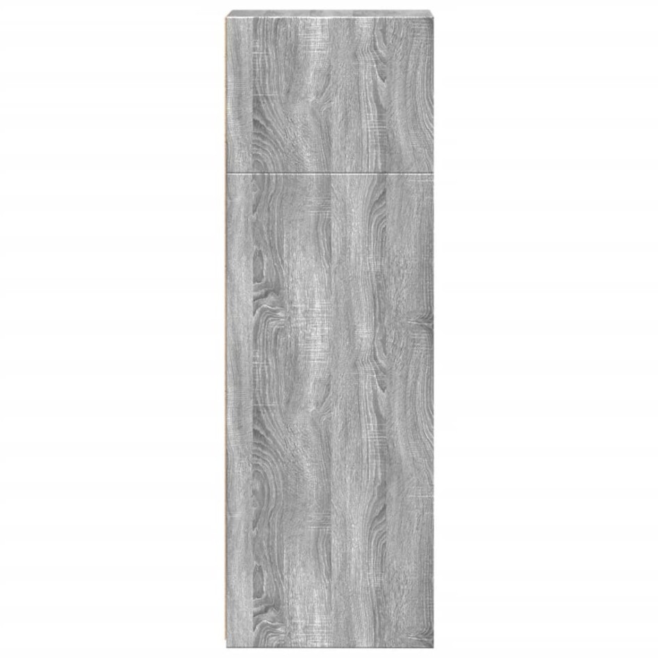 Aparador alto madera de ingeniería gris Sonoma 30x41x124