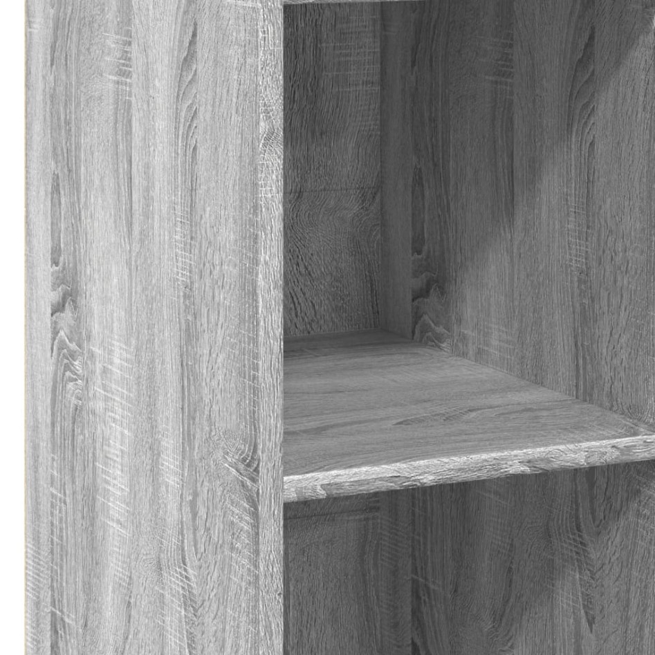 Aparador alto madera de ingeniería gris Sonoma 40x41x124