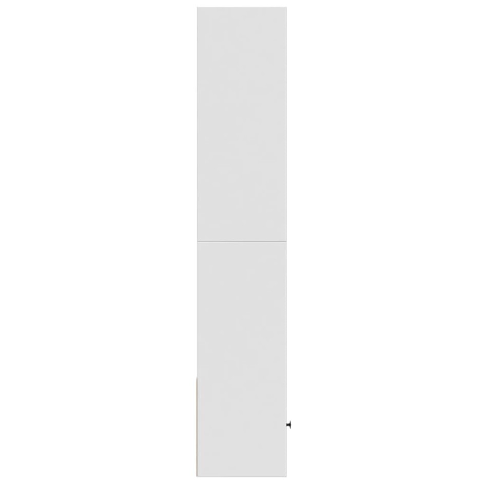 Estantería de madera de ingeniería blanca 40x36x189