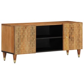 Mueble de TV madera maciza de mango 105x33x46