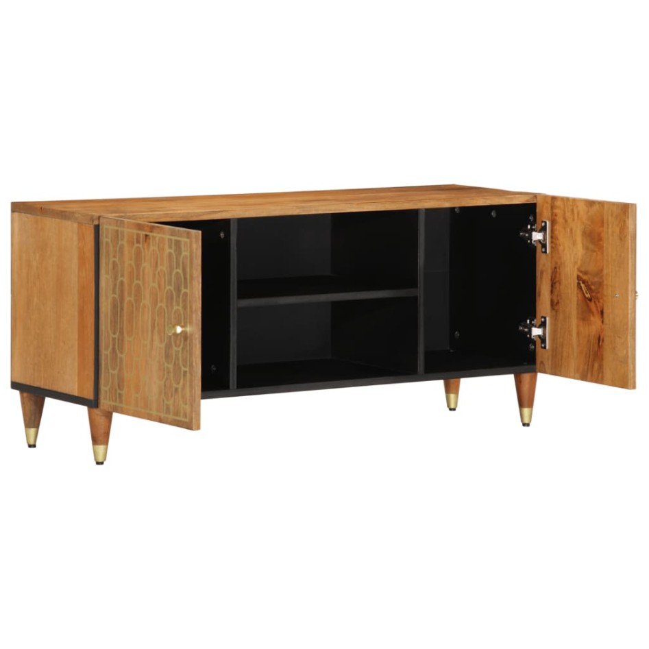 Mueble de TV madera maciza de mango 105x33x46