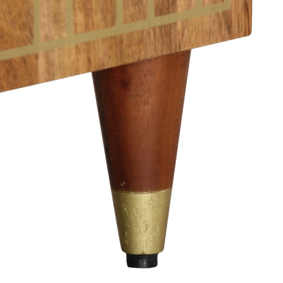 Mueble de TV madera maciza de mango 105x33x46