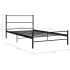 Estructura de cama sin colchón metal negro 90x200
