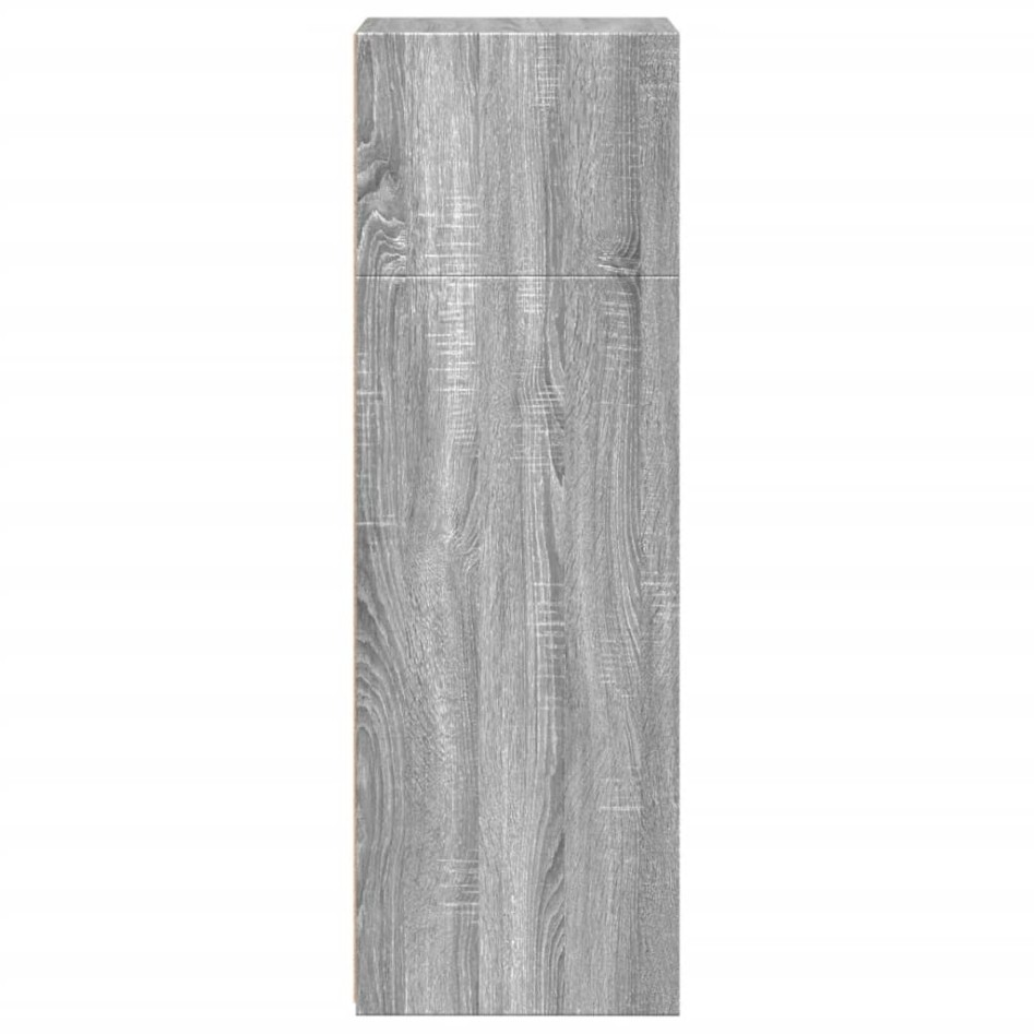 Aparador alto madera de ingeniería gris Sonoma 45x41x124