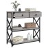 Mesa consola madera de ingeniería gris Sonoma 75x28x75
