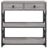 Mesa consola madera de ingeniería gris Sonoma 75x28x75