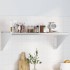 Estante de pared acero inoxidable plateado 100x45x31