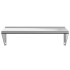 Estante de pared acero inoxidable plateado 100x45x31