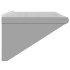 Estante de pared acero inoxidable plateado 100x45x31